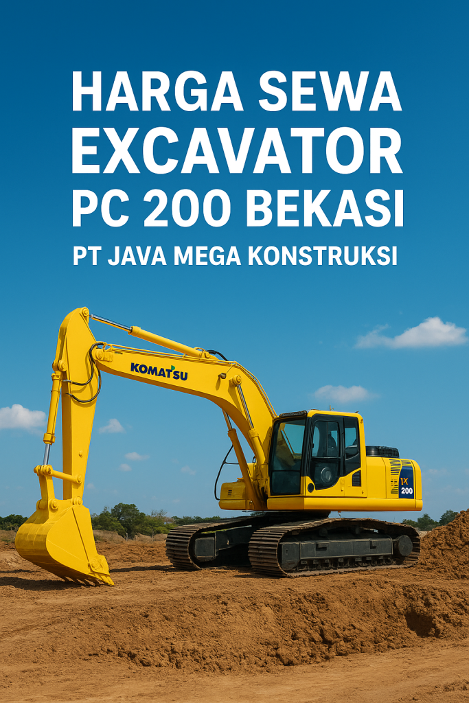 Harga Sewa Excavator PC 200 Bekasi