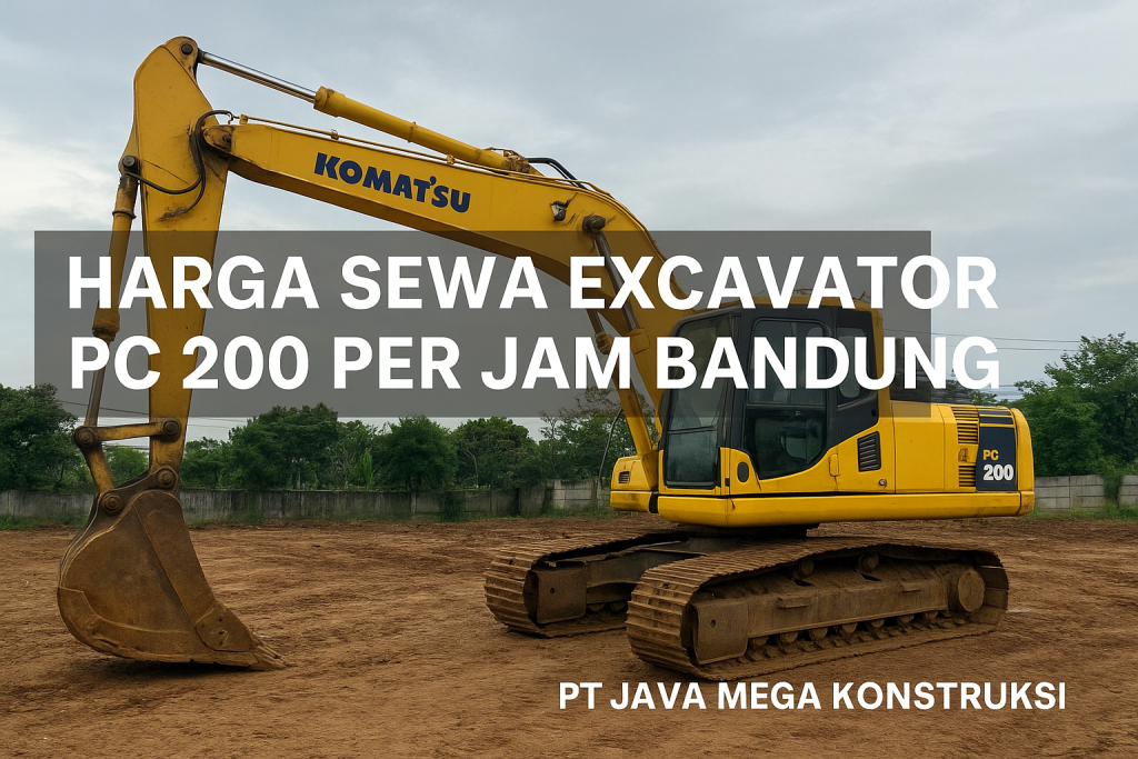 Harga Sewa Excavator PC 200 Per Jam Bandung