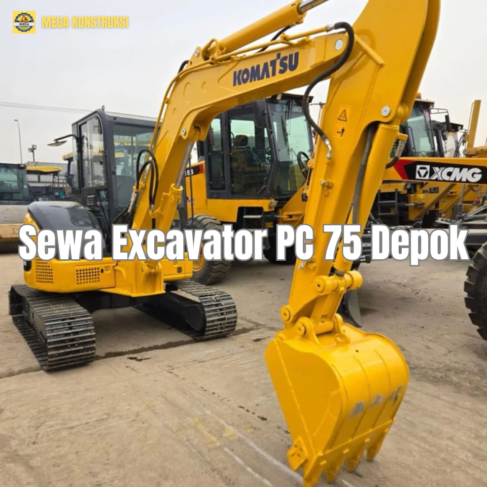 sewa excavator pc 75 depok