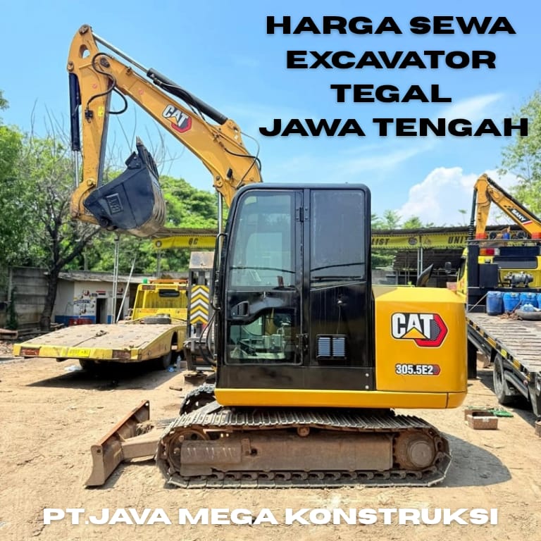 Harga sewa excavator Tegal Jawa Tengah