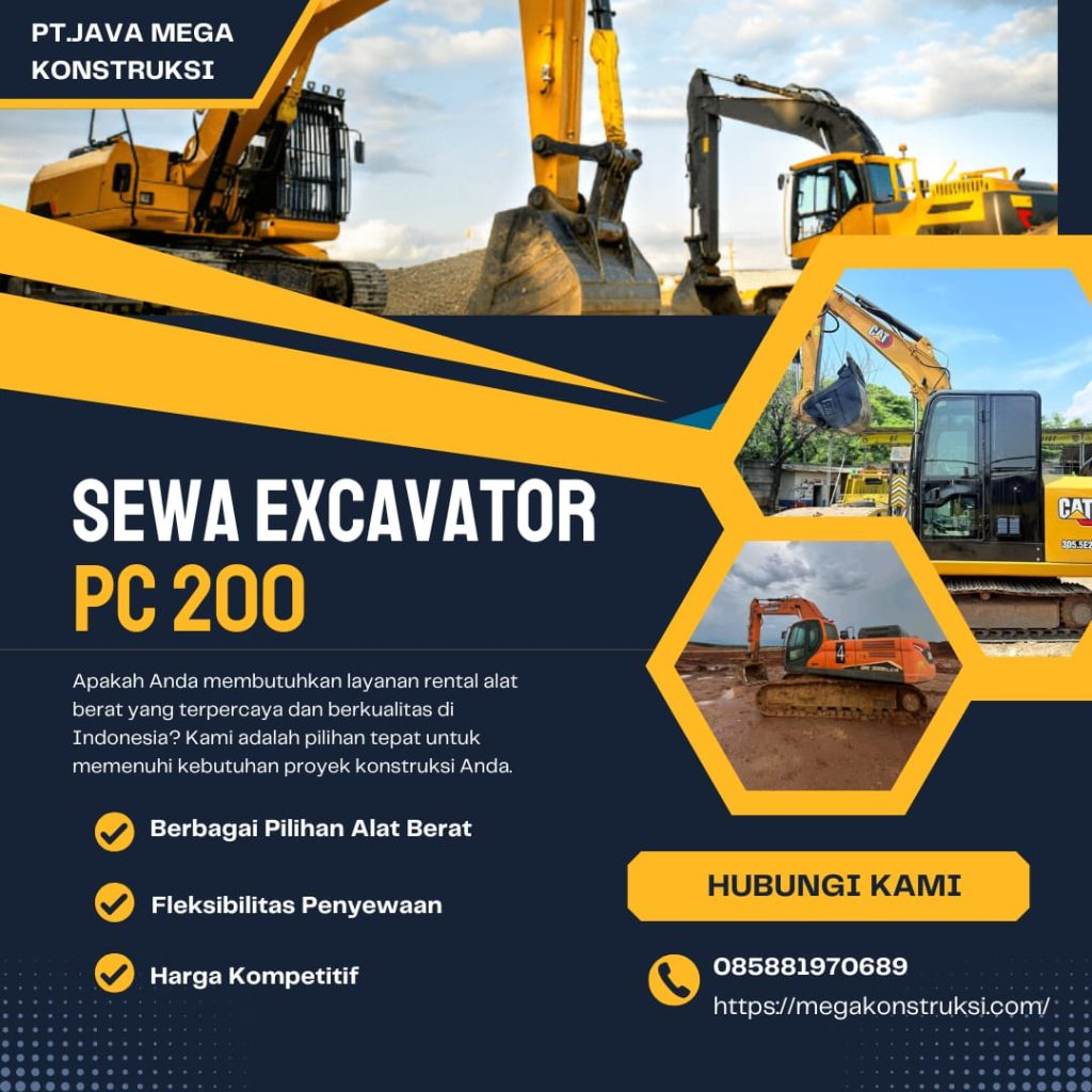 sewa excavator pc 200