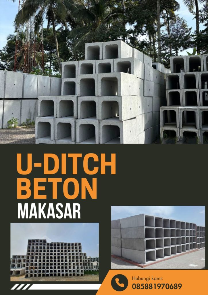 Harga U Ditch Beton Makasar Terbaru