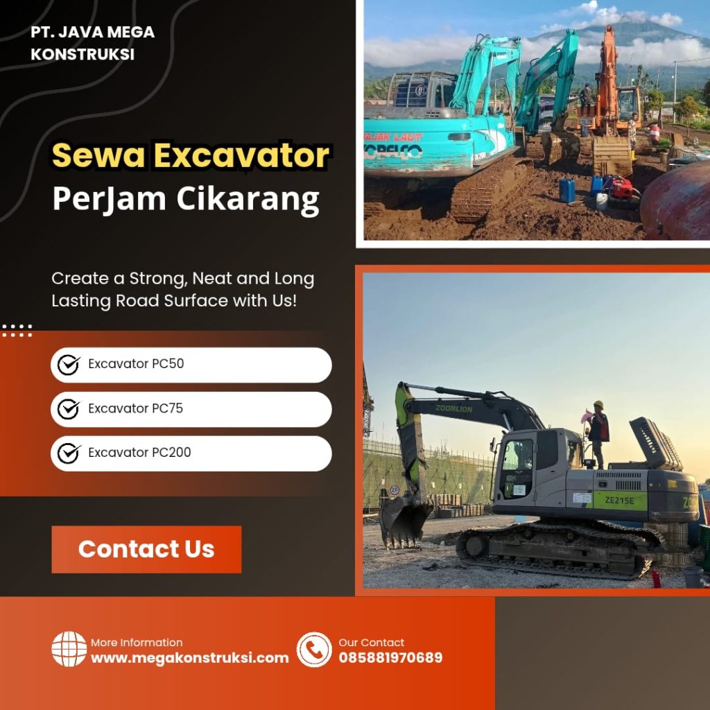 Sewa Excavator Per Jam Cikarang