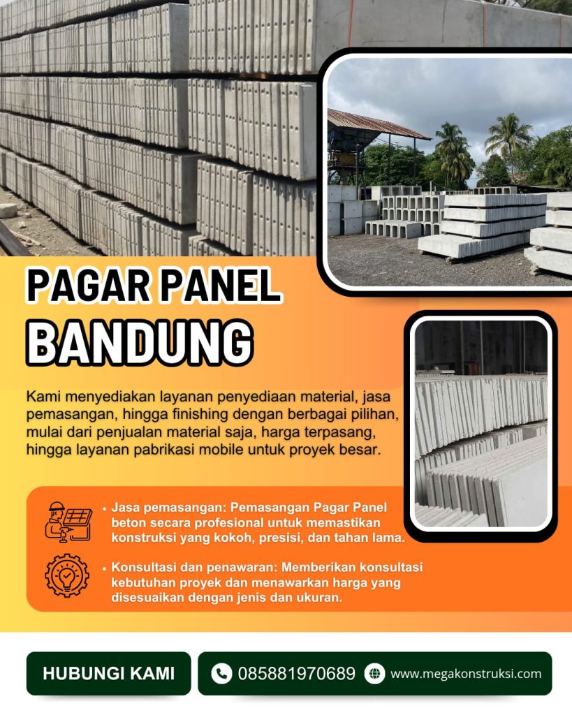 Harga Pagar Panel Beton Bandung Terjangkau & Berkualitas