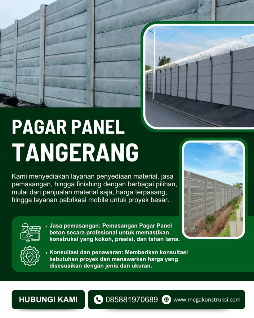 Harga Pagar Panel Beton Tangerang Terjangkau & Berkualitas