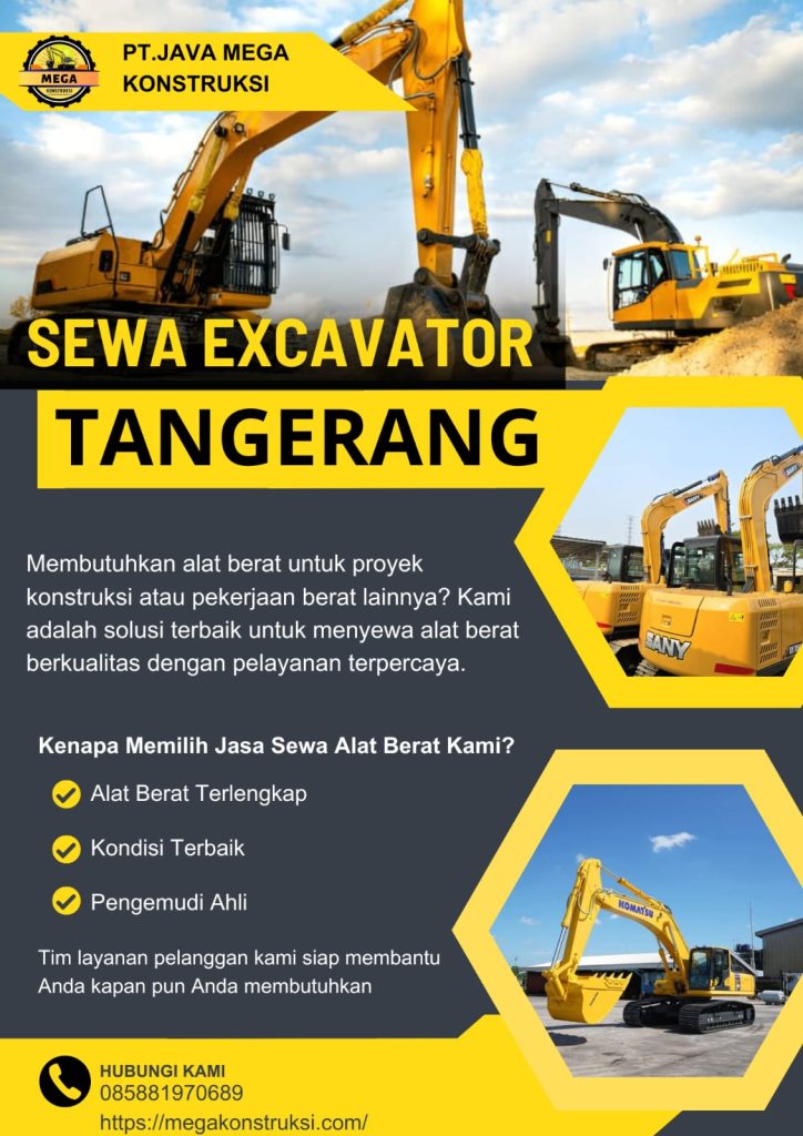 Harga Sewa Excavator Tangerang Jasa Rental Terdekat