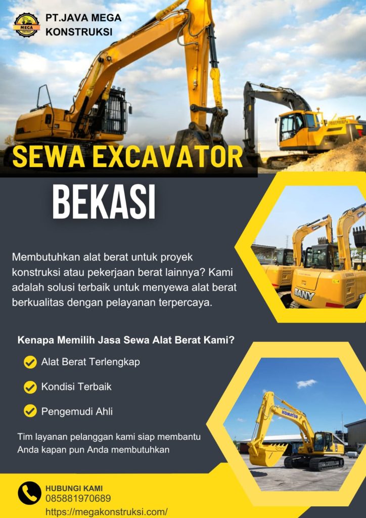 Harga Sewa Excavator Bekasi Jasa Rental Terdekat