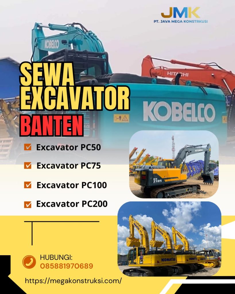 Sewa Excavator Banten - Harga Terjangkau