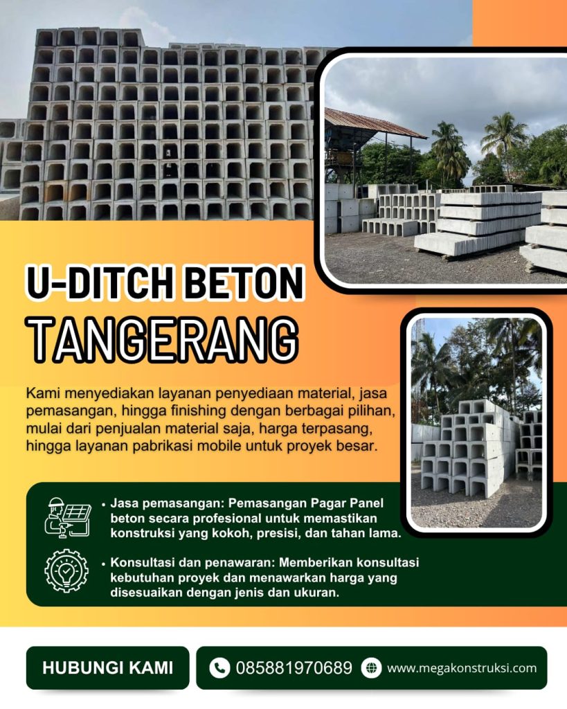 Jual U Ditch Beton Tangerang