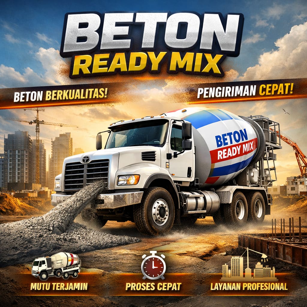 Harga Beton Readymix Indramayu 2026 Terbaru Per M3