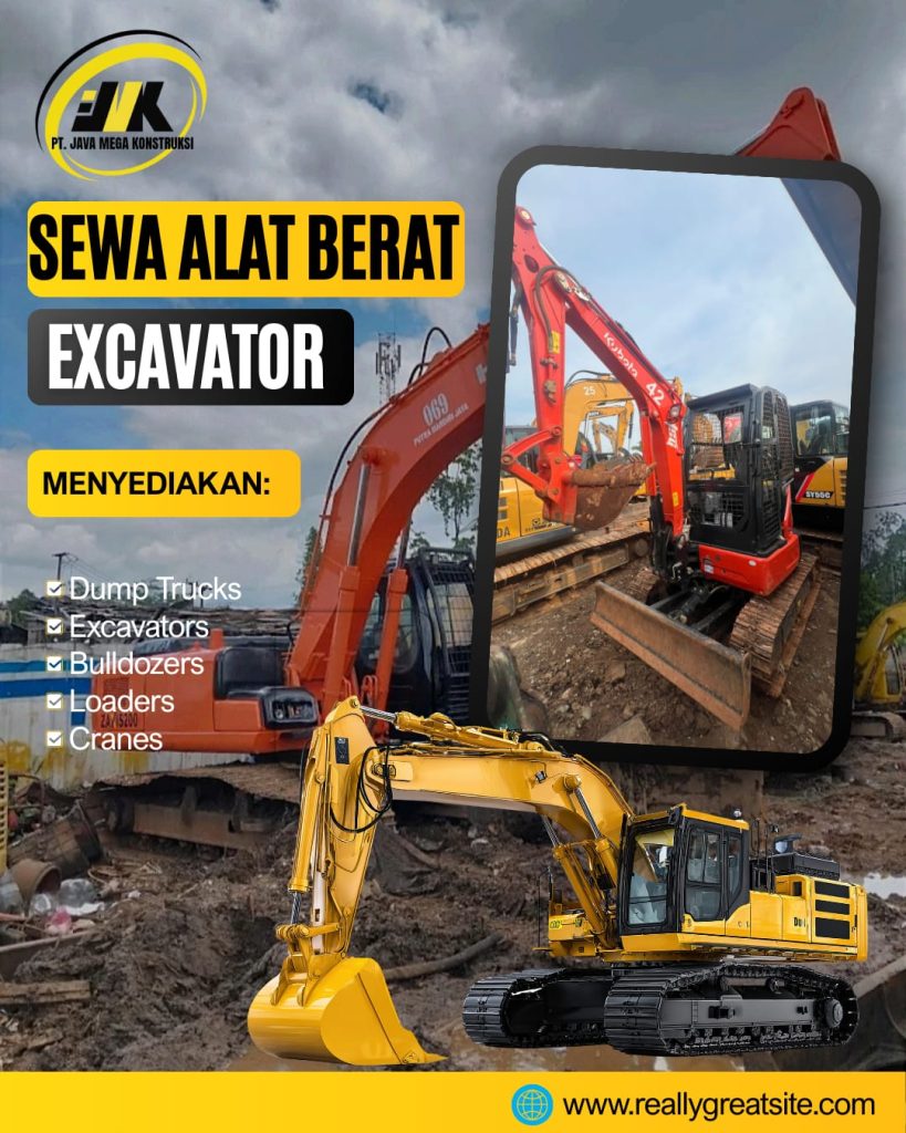 Harga Sewa Excavator PC50 PC75 Bekasi Jawa Barat
