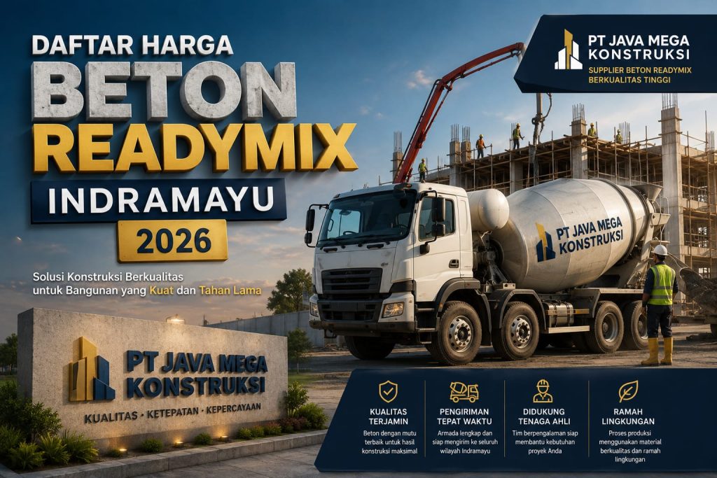 Daftar Harga Beton Readymix Indramayu 2026