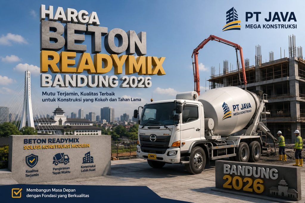 Harga Beton Readymix Bandung 2026